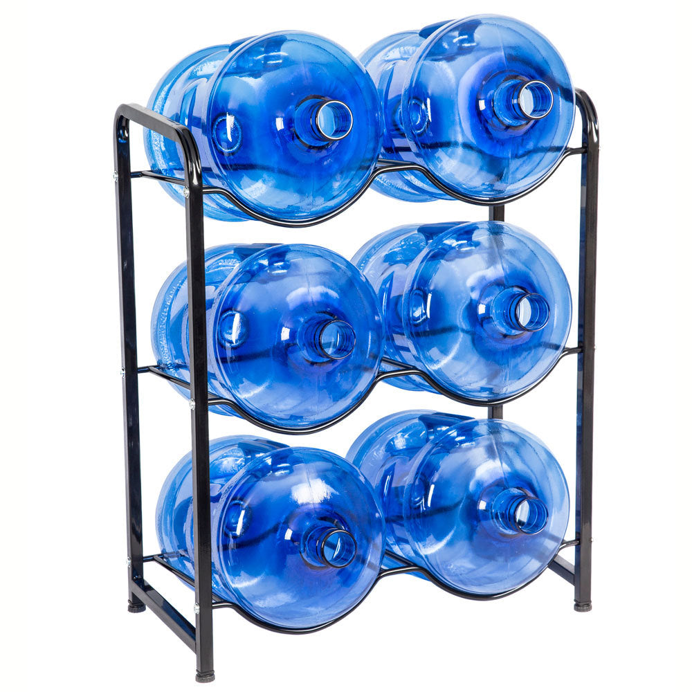 Metal Water Bottle Rack – Available in 3 and 6 Tier Options (Bottles Not Included)