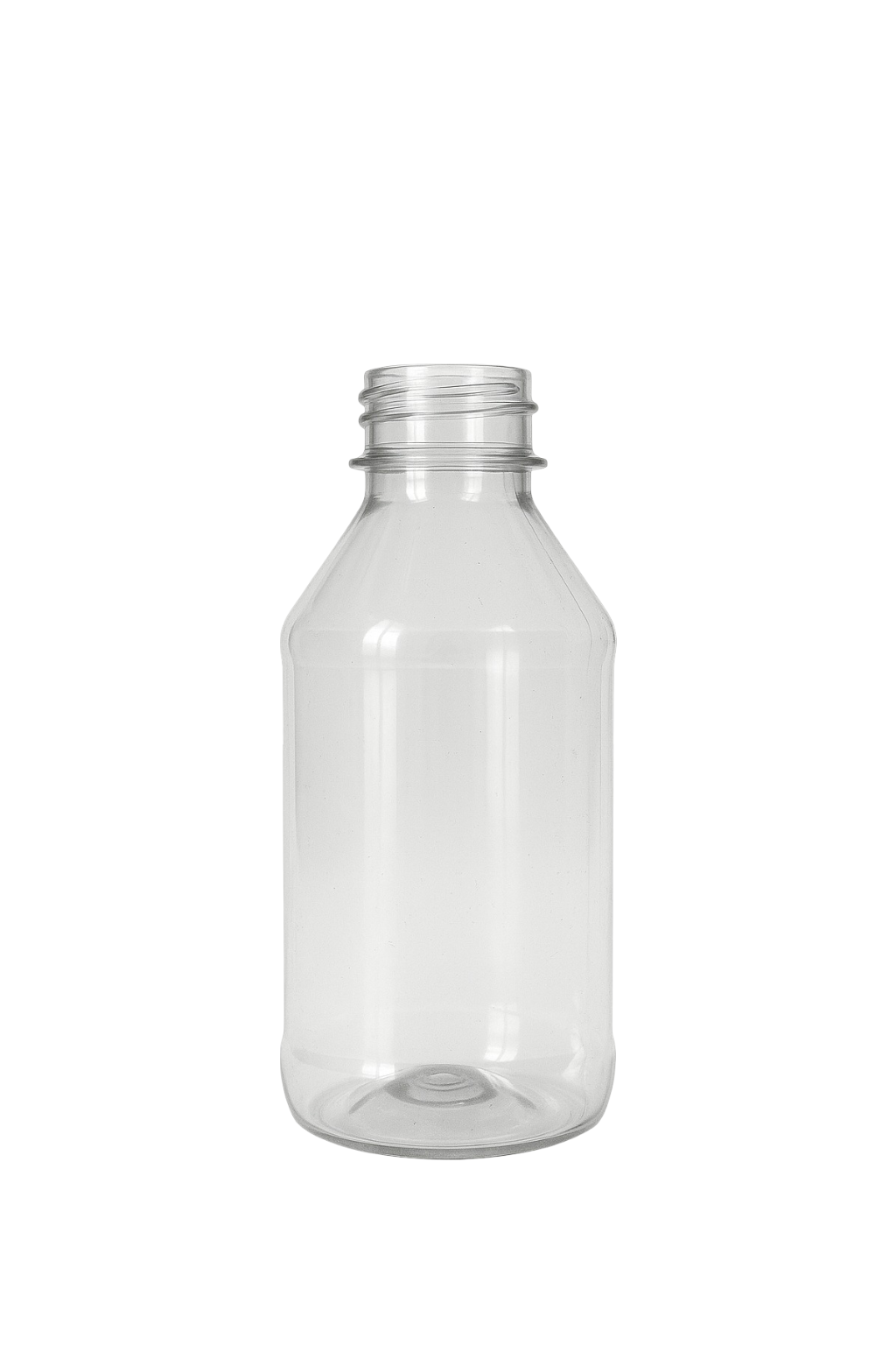 Round Clear Plastic Bottle 4 oz – Single or Case of 500