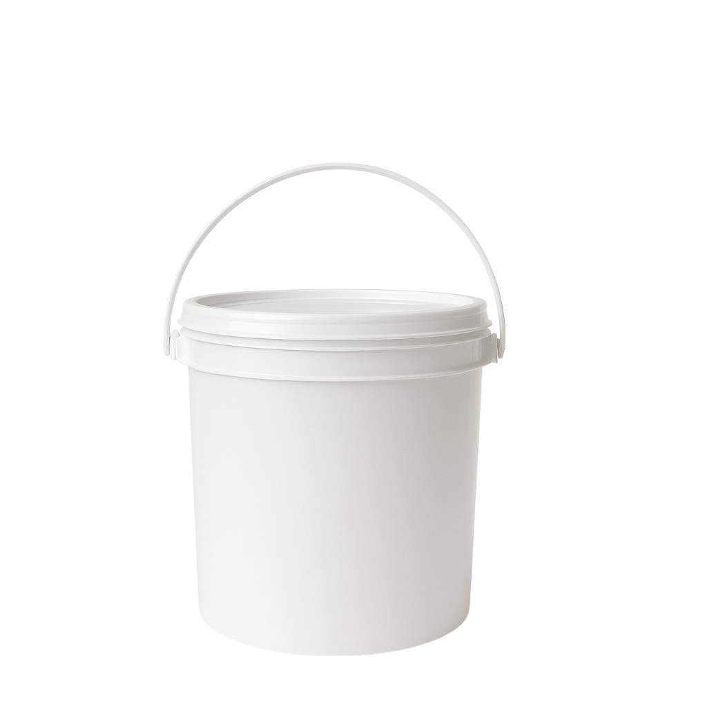 Pail 1-Gallon White with Lid