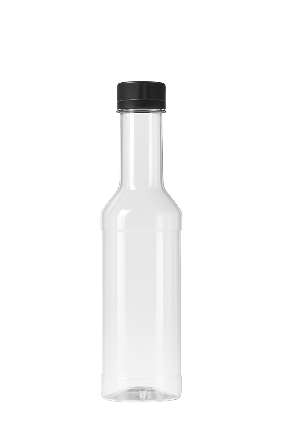 750 ml Clear PET Bottle – Box of 12 Units with Assorted Cap Colors