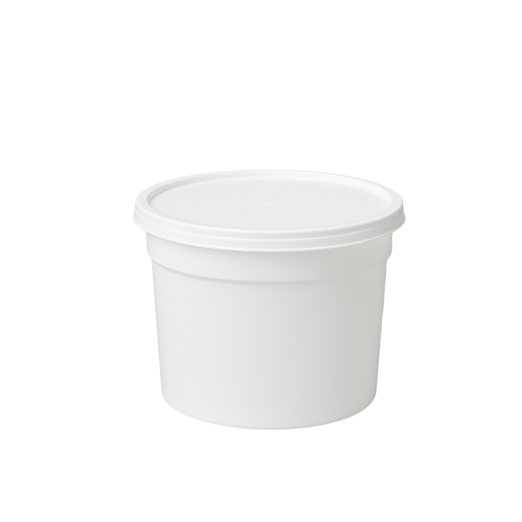 White Food Containers – 16 oz & 32 oz – With or Without Lid