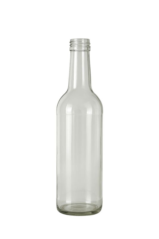750 ml Glass Bottle – Sold in Cases of 12 – Assorted Cap Colors Available