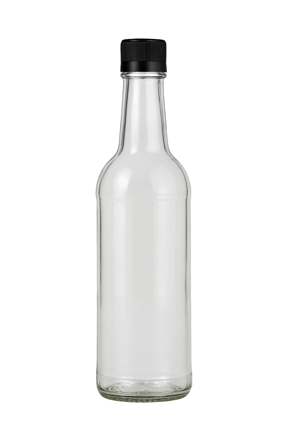 750 ml Glass Bottle – Sold in Cases of 12 – Assorted Cap Colors Available