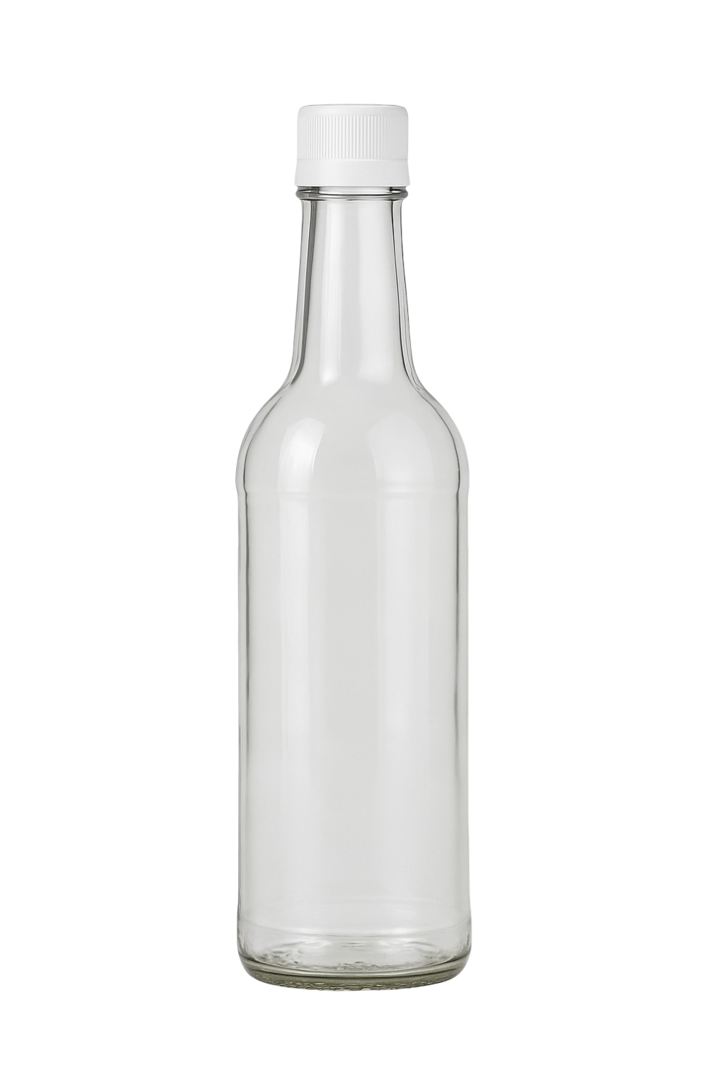 750 ml Glass Bottle – Sold in Cases of 12 – Assorted Cap Colors Available