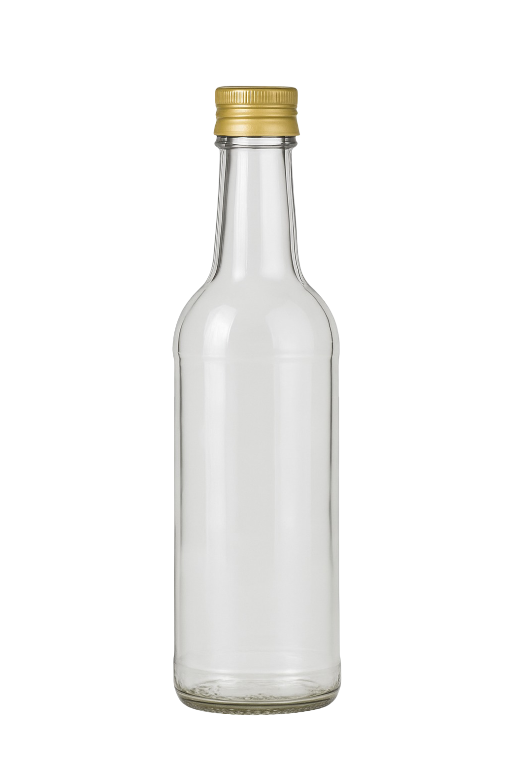750 ml Glass Bottle – Sold in Cases of 12 – Assorted Cap Colors Available