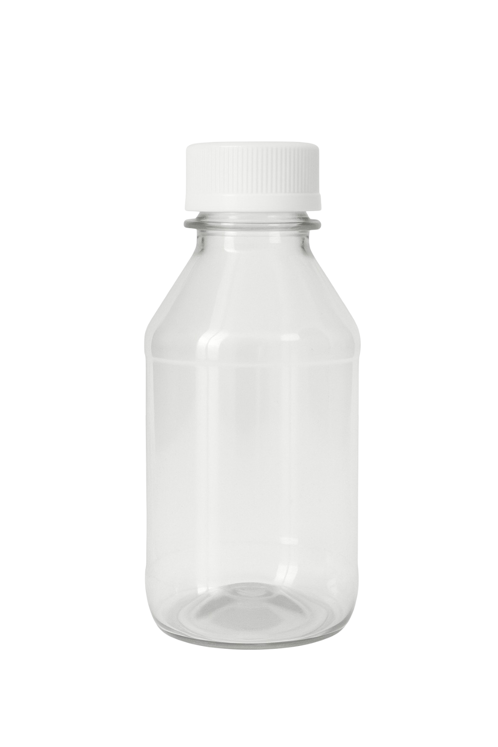 Round Clear Plastic Bottle 4 oz – Single or Case of 500