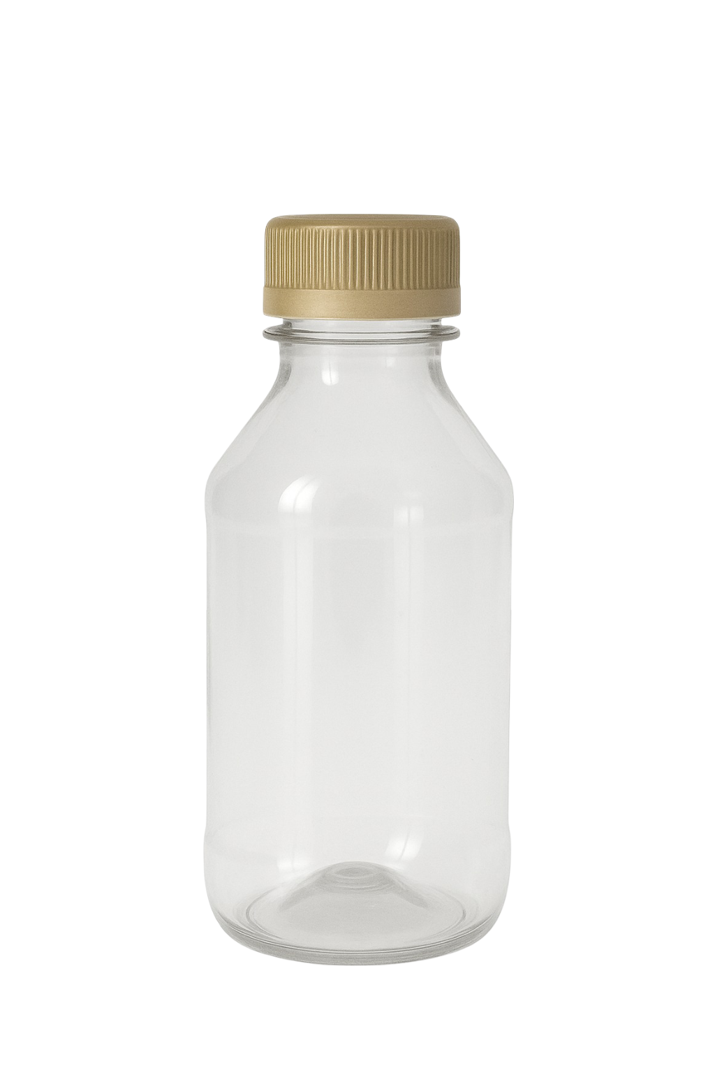 Round Clear Plastic Bottle 4 oz – Single or Case of 500