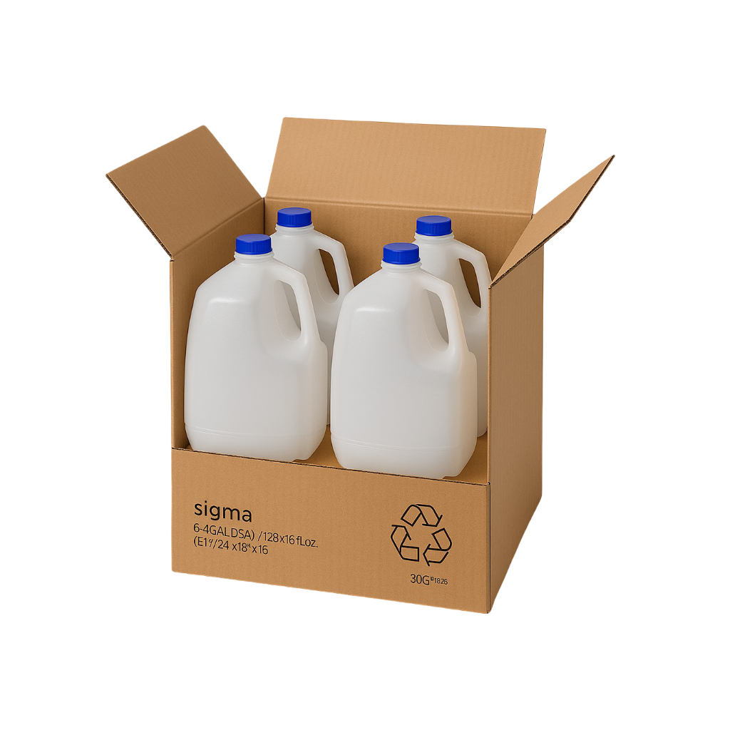 Box for Packing 128 oz Gallons – Single or Pack of 25
