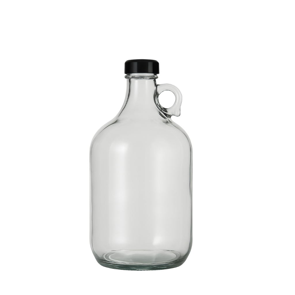 ½ Gallon Glass Jug with Handle – With or Without Cap