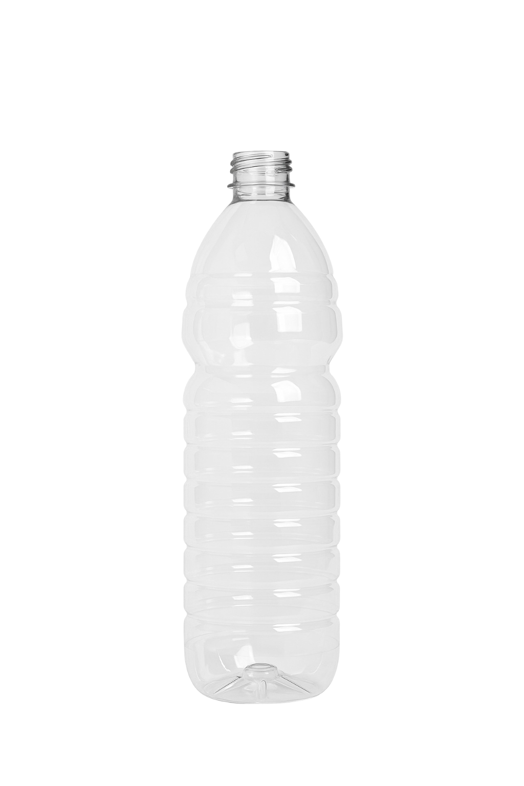32 oz Ribbed Plastic Bottle