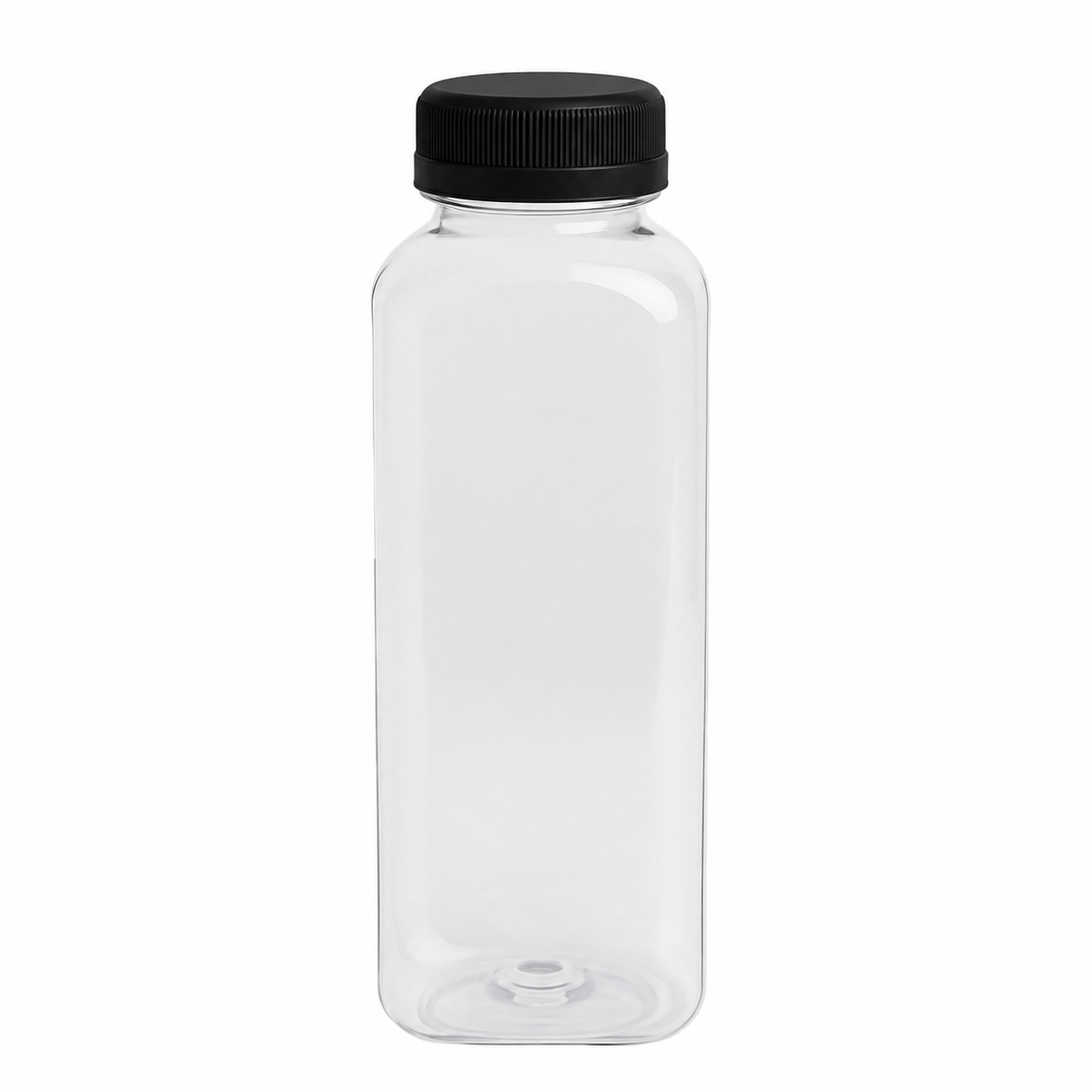 16 oz Clear PET Square Bottle