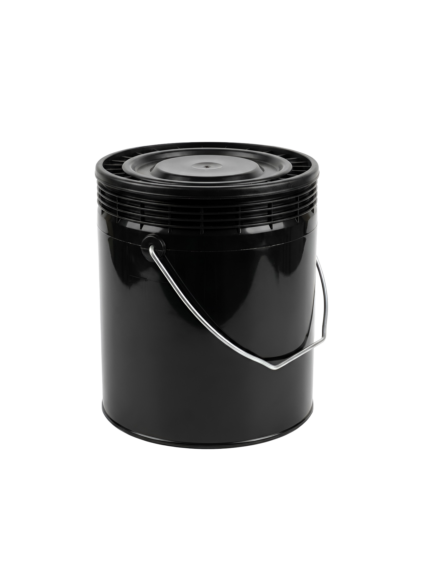 1-Gallon Black Plastic Pail