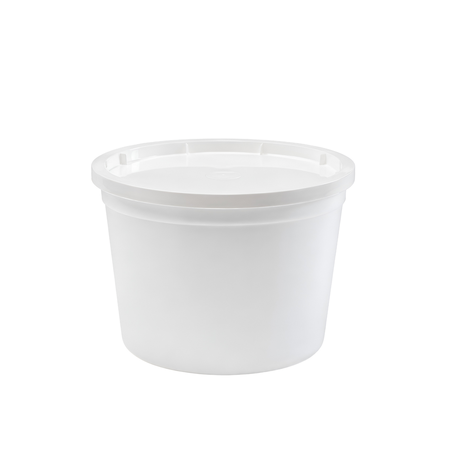 64 oz Frosted Plastic Container with Lid