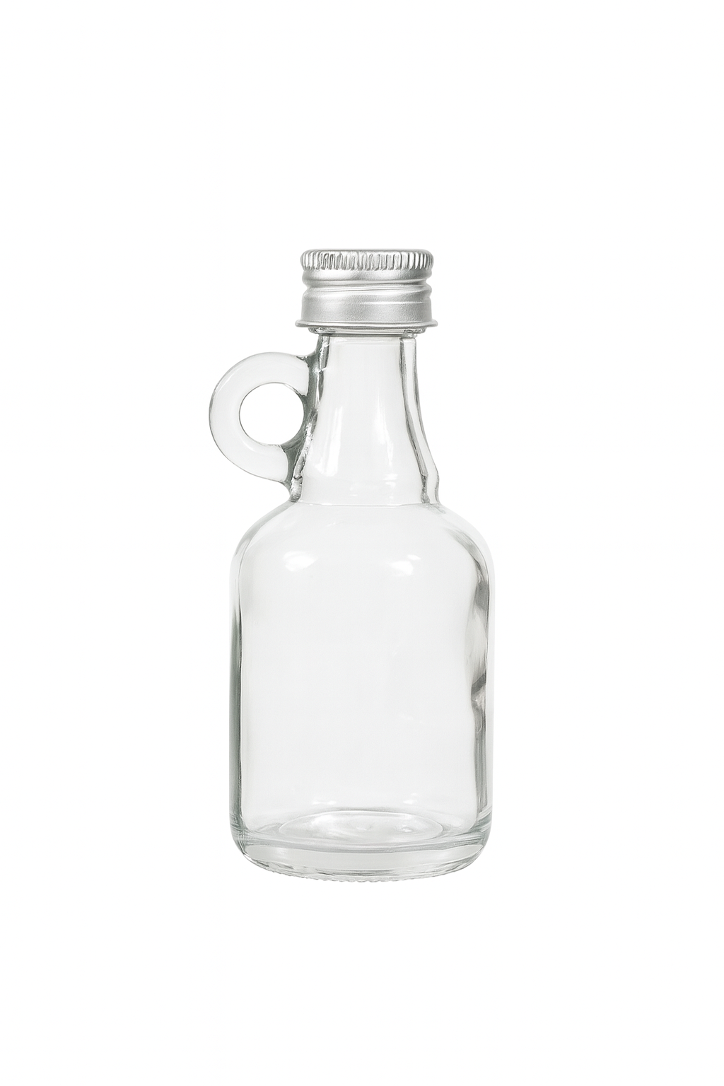 1.69 oz Glass Bottle with Cap and Plastic Insert