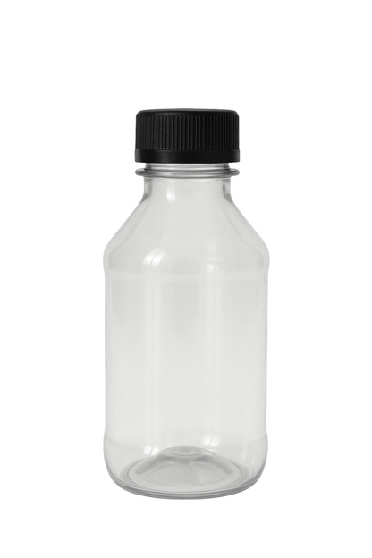 4 oz Clear PET Round Bottle