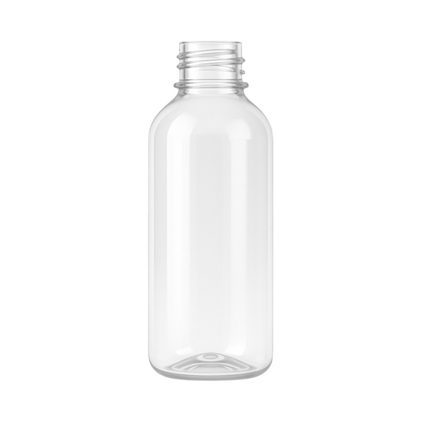 8 oz Clear PET Round Bottle