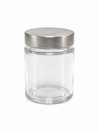 Glass Jar with Metal Lid 250ml (8.45 oz)