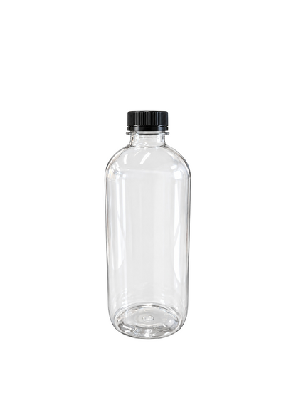 16 oz Clear Round Plastic Bottle – 29 Grams