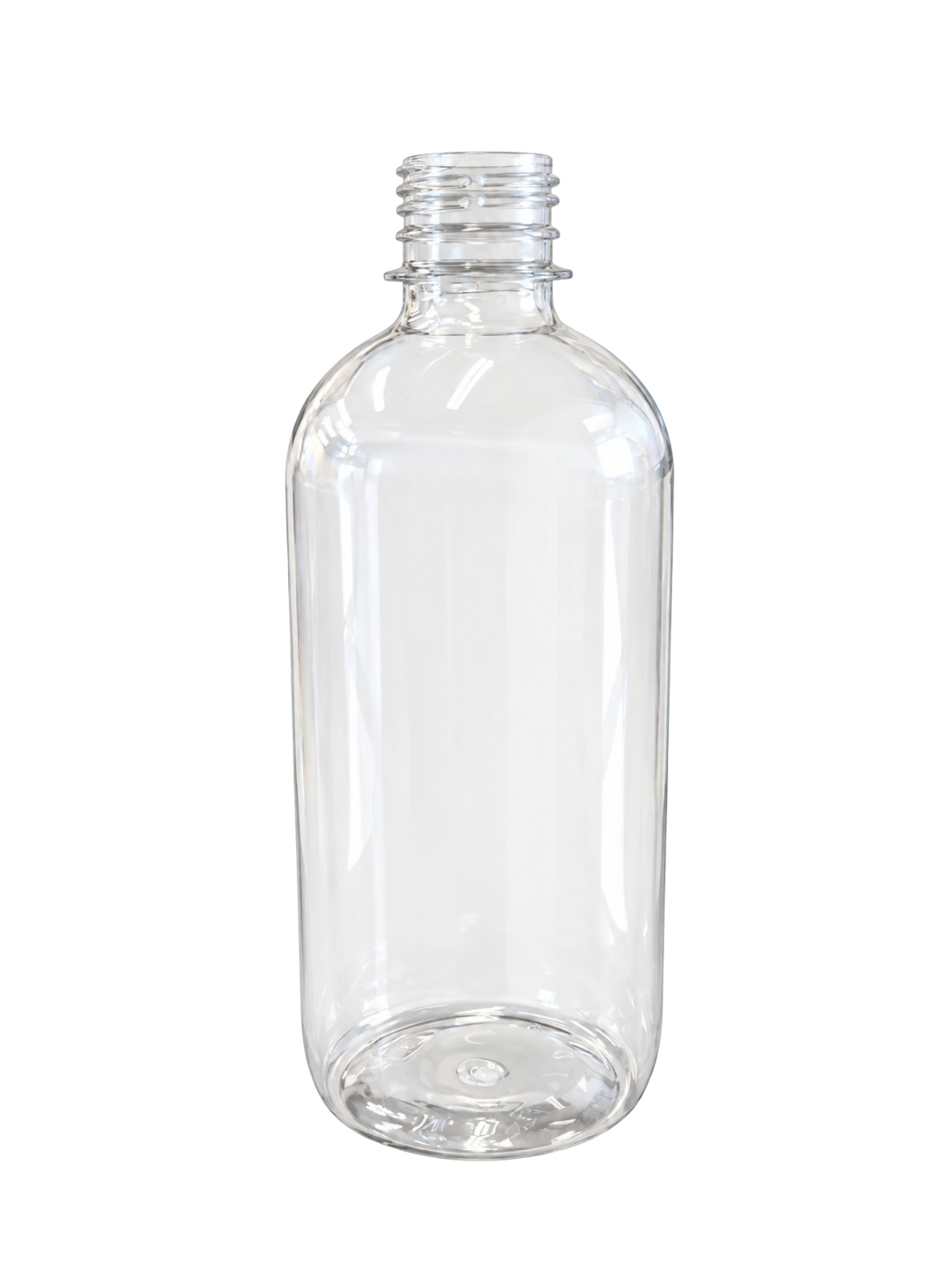 16 oz Clear Round Plastic Bottle – 29 Grams