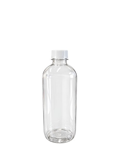 16 oz Clear Round Plastic Bottle – 29 Grams