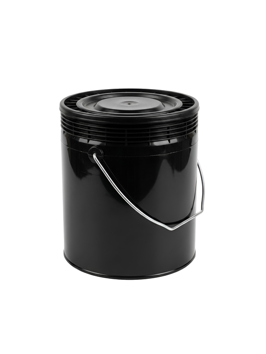 1-Gallon Black Plastic Pail